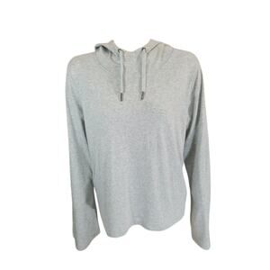 Gaiam‎ Long sleeve Top Women's Hoodie light weight Gray Sz Large